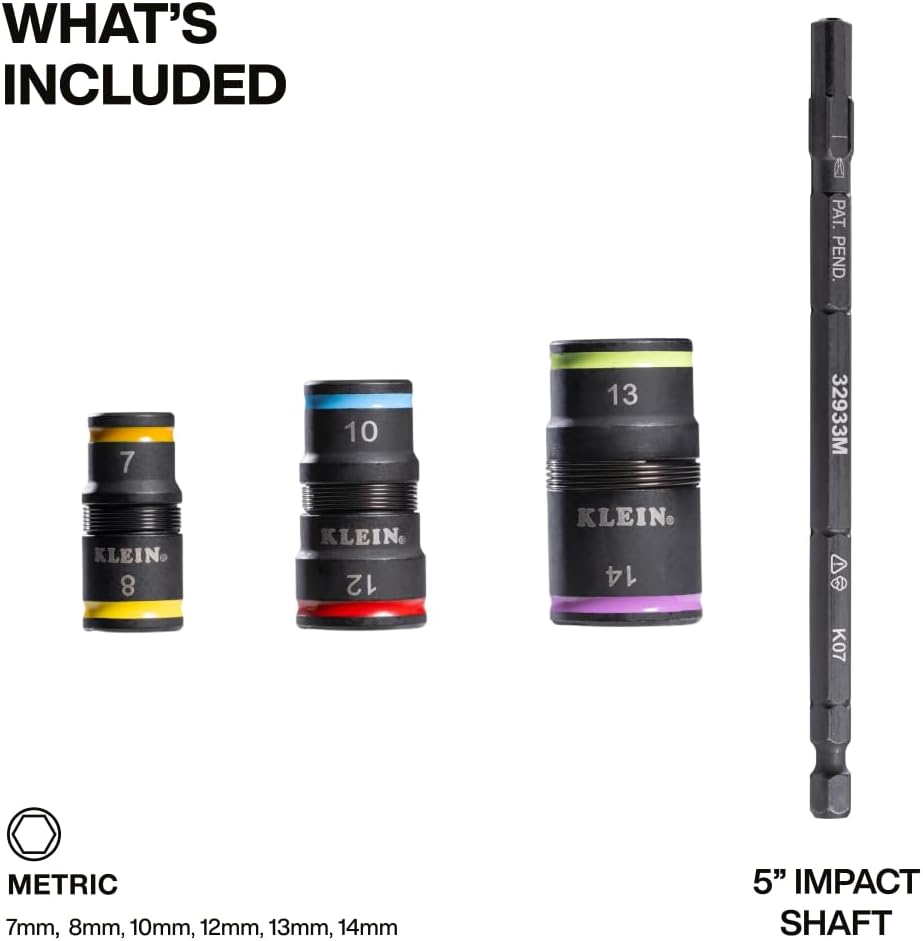 Klein Tools 65109IMPCT KNECT Deep-Well 3/8-Inch