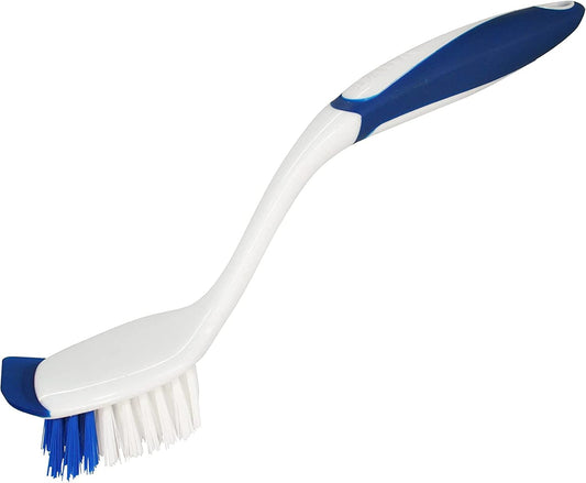 Dawn Dish Brush with Soft Nylon Bristles and Scraper