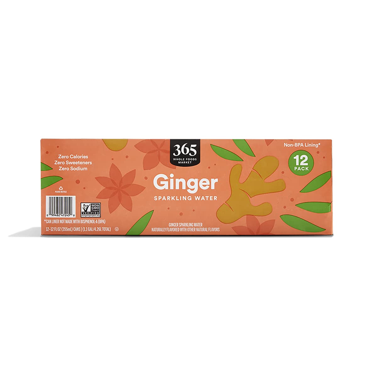 Sparkling Ginger Water 12Pk Cans, 12 Fl Oz