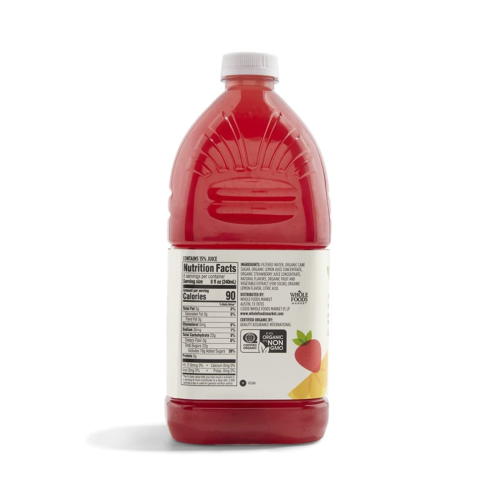 Organic Strawberry Lemonade, 64 Fl Oz (Pack of 2)