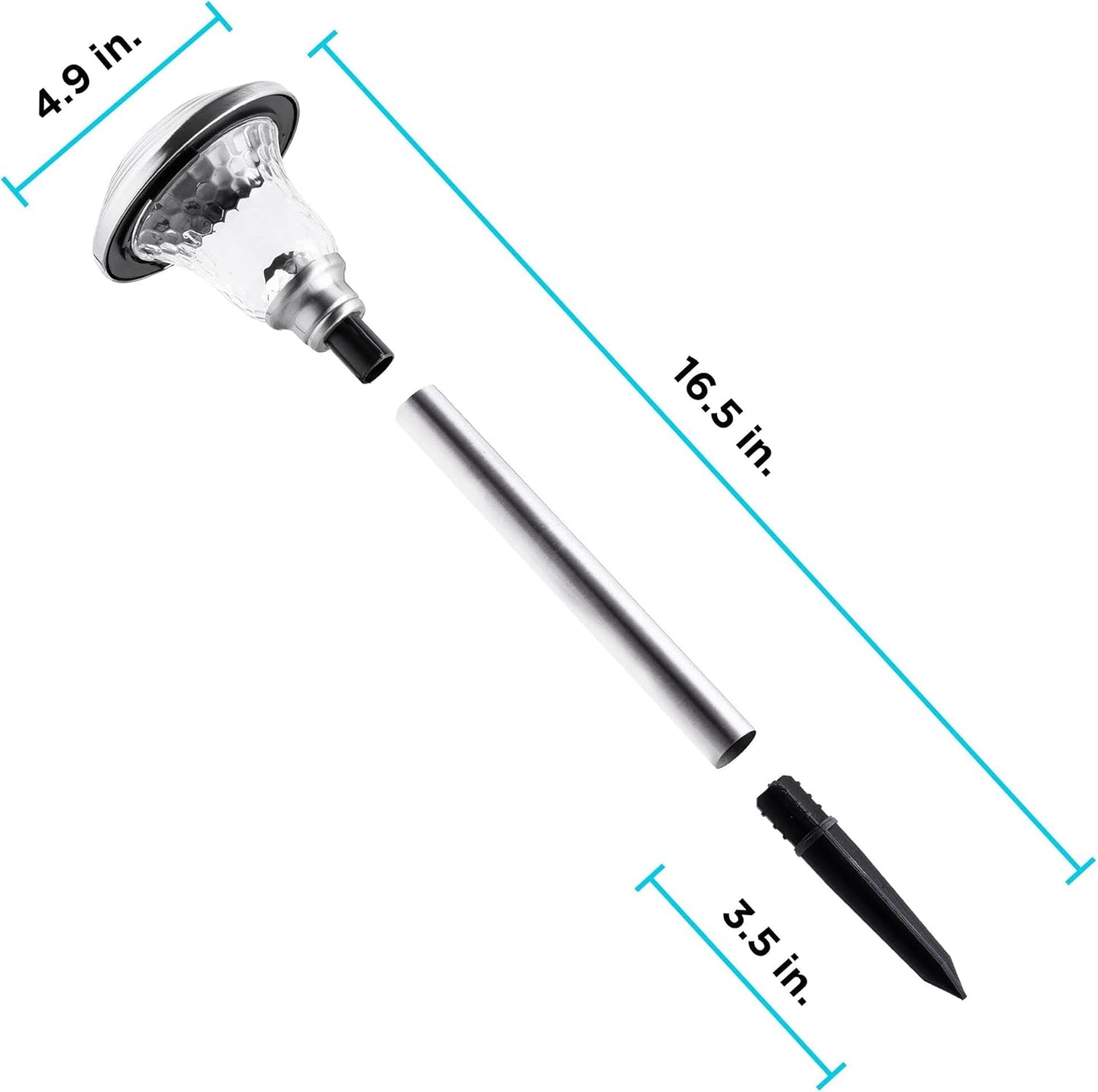 BLACK+DECKER Solar-Powered Outdoor Path Light