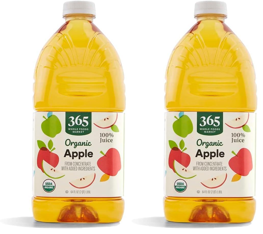 Organic Apple Juice, 64 Fl Oz (Pack of 2)