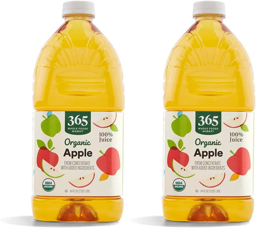 Organic Apple Juice, 64 Fl Oz (Pack of 2)