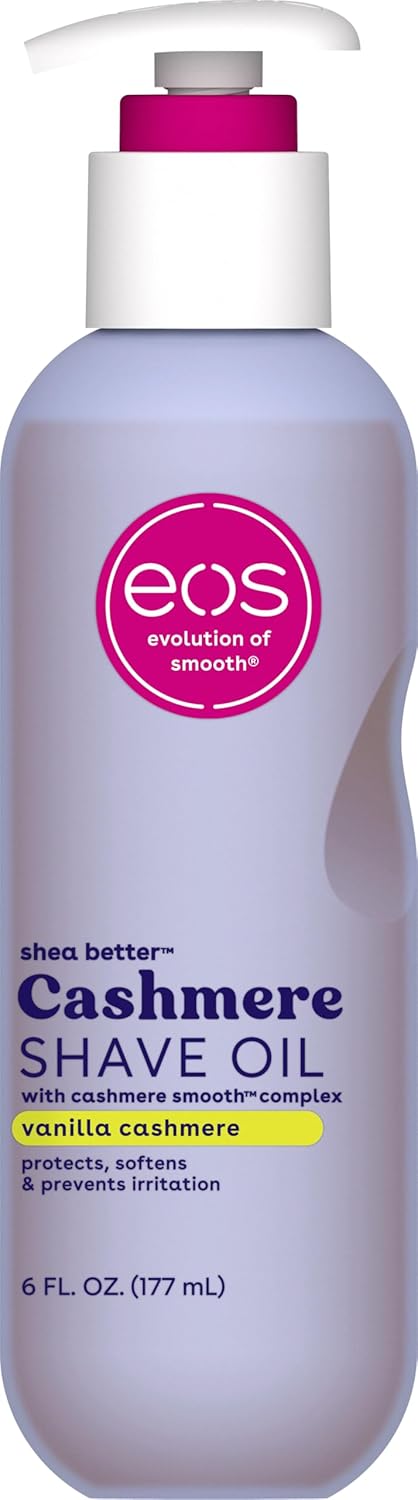 eos Cashmere Shave Oil, Vanilla Cashmere, Soothing Moisturizing