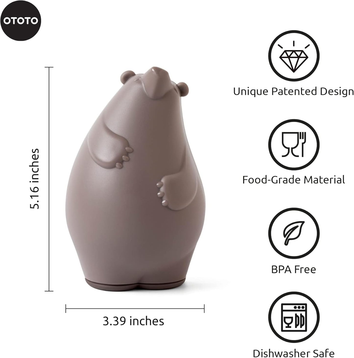 OTOTO Grater - Stainless Steel, BPA Free