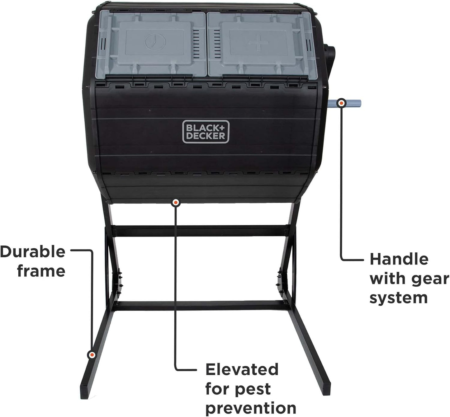 BLACK+DECKER 40-Gallon Dual Chamber