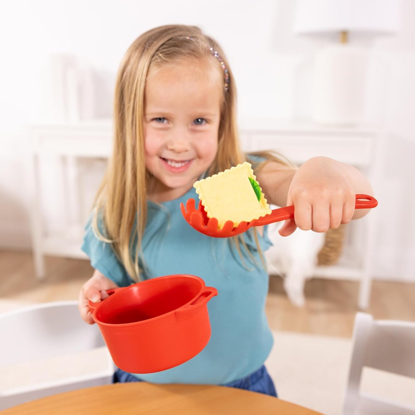 Prepare & Serve Pasta Set with Toy Food & Kids Play