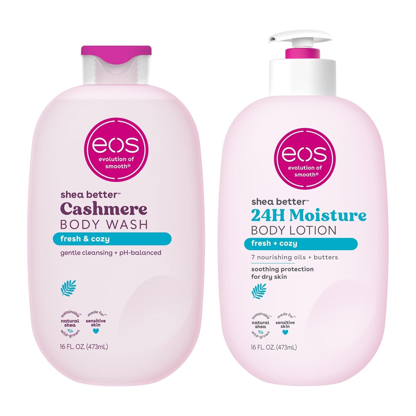 eos Shea Better Body Lotion+ Body Wash, Fresh & Cozy