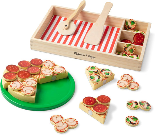 Pizza Party Wooden Play Food Set