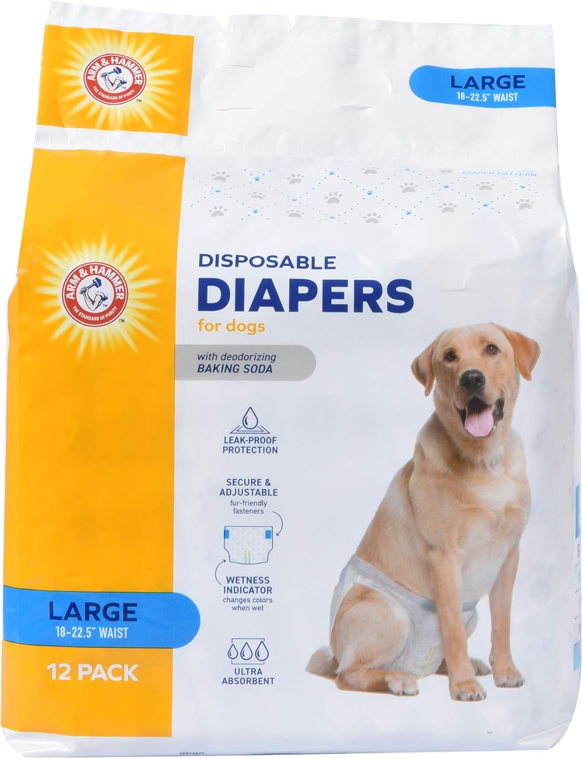 Pets Female Dog Diapers, Size Large