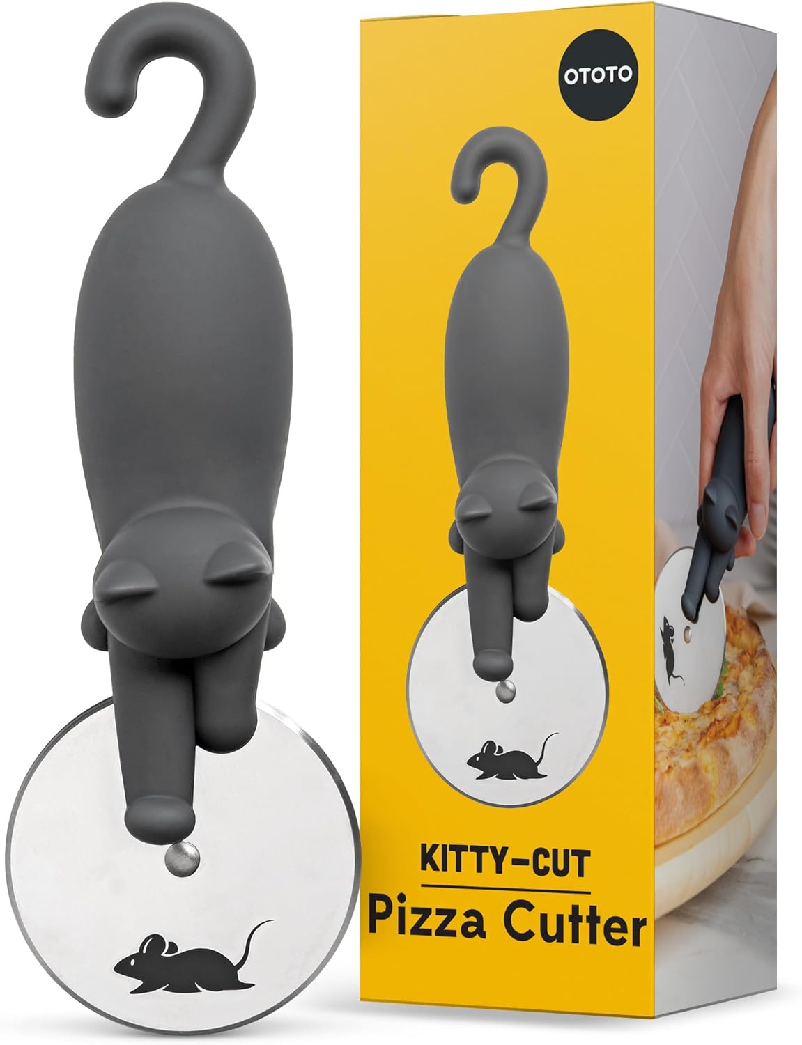 OTOTO Kitty Cut Pizza Cutter Wheel