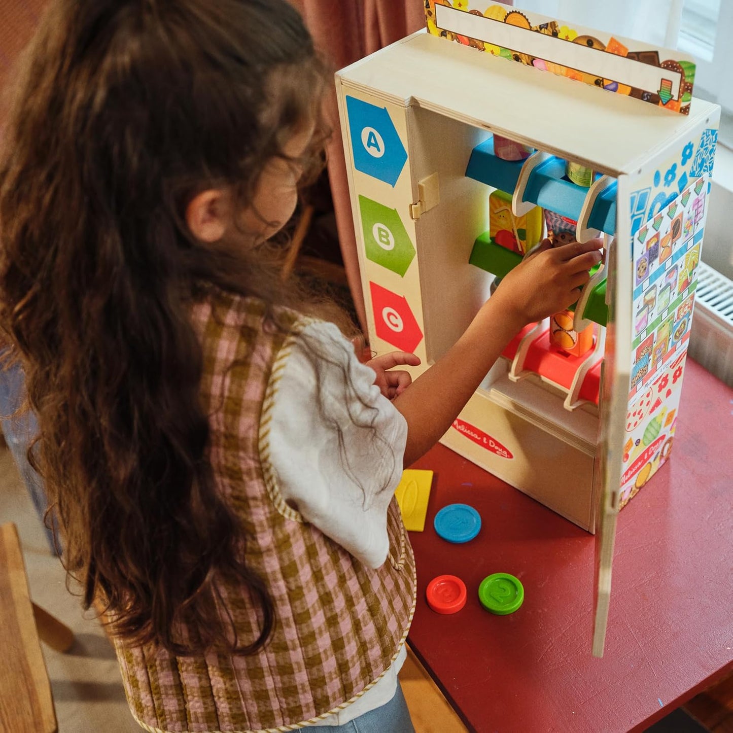 Sort-Stock-Select Wooden Vending Machine Toy