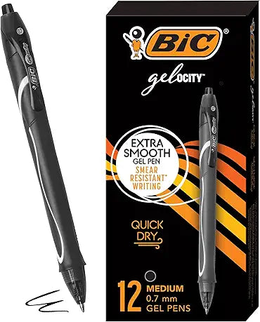 Gelocity Quick Dry Black Gel Pens,