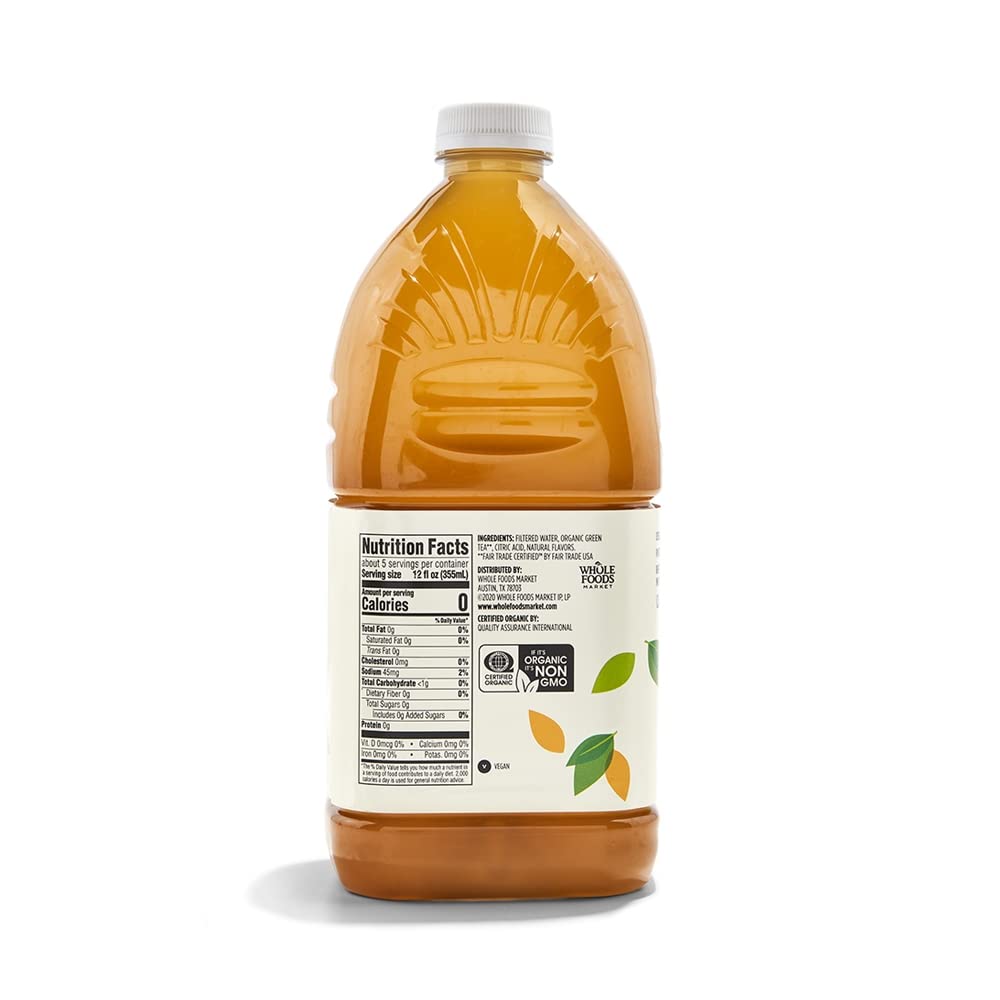 Organic Unsweetened Green Tea, 64 Fl Oz (Pack of 2)