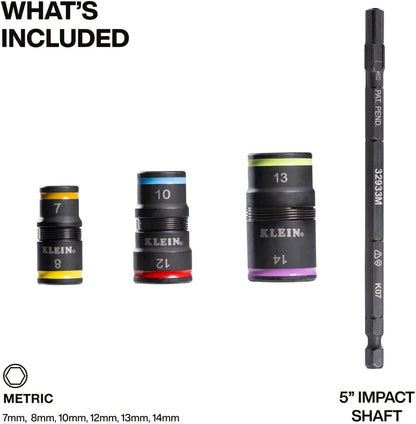 Klein Tools 65109IMPCT KNECT Deep-Well 3/8-Inch