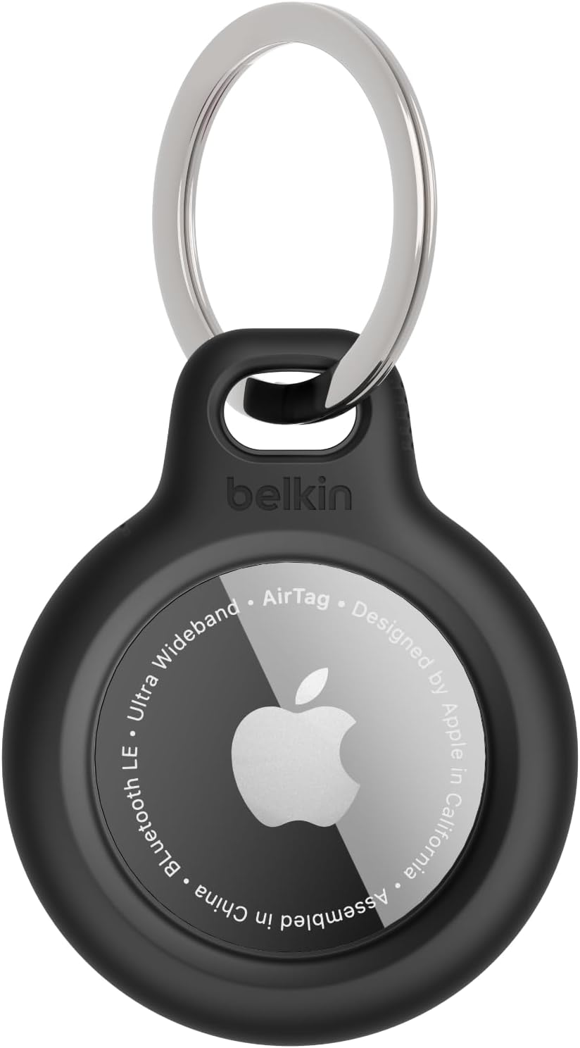 Belkin Apple AirTag Secure Holder with Key Ring - Durable