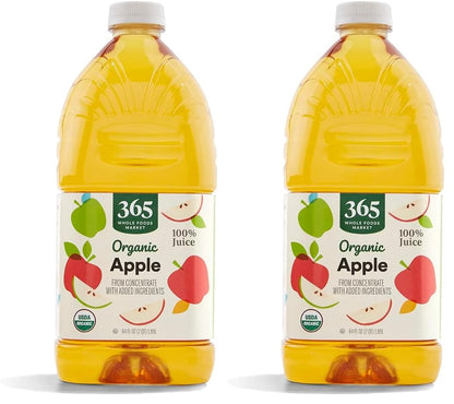 Organic Apple Juice, 64 Fl Oz (Pack of 2)