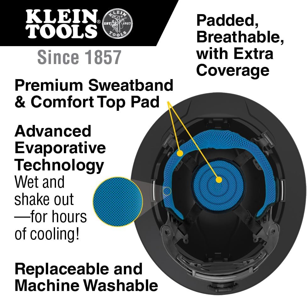 Klein Tools 60347 Hard Hat, Vented Full Brim