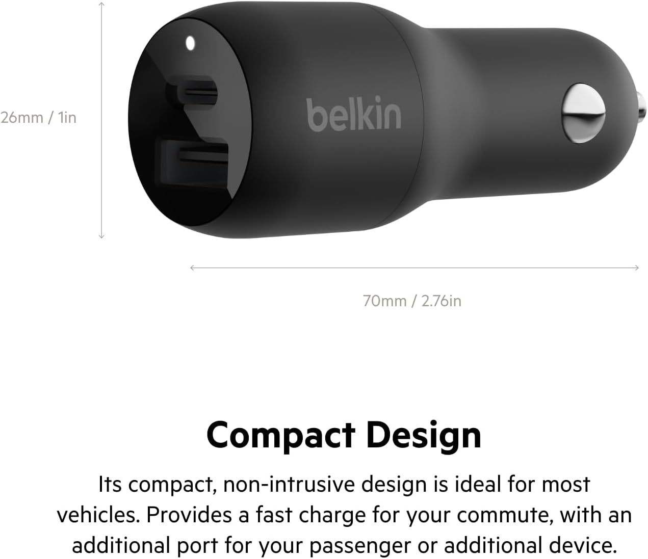 Belkin 37-Watt Dual USB Car Charger