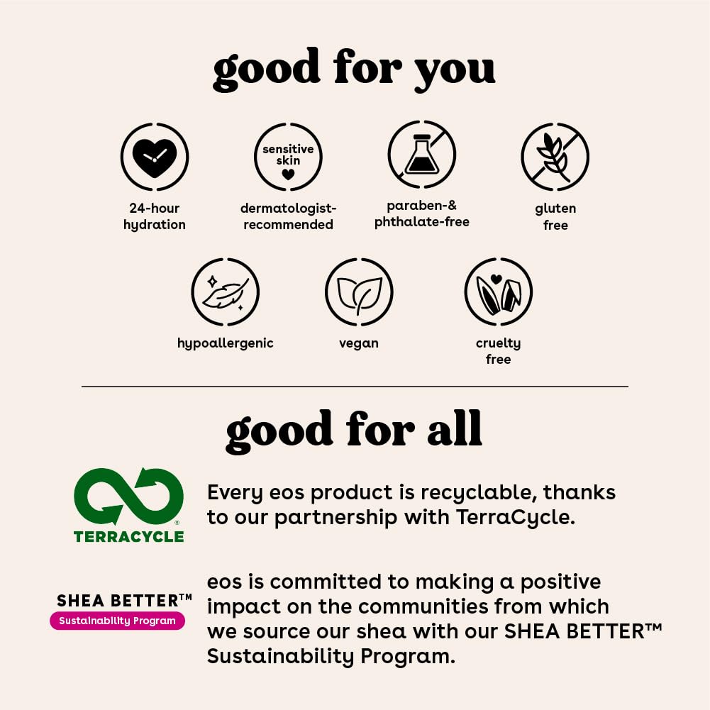 eos Shea Better Body Lotion+ Body Wash, Pink Champagne