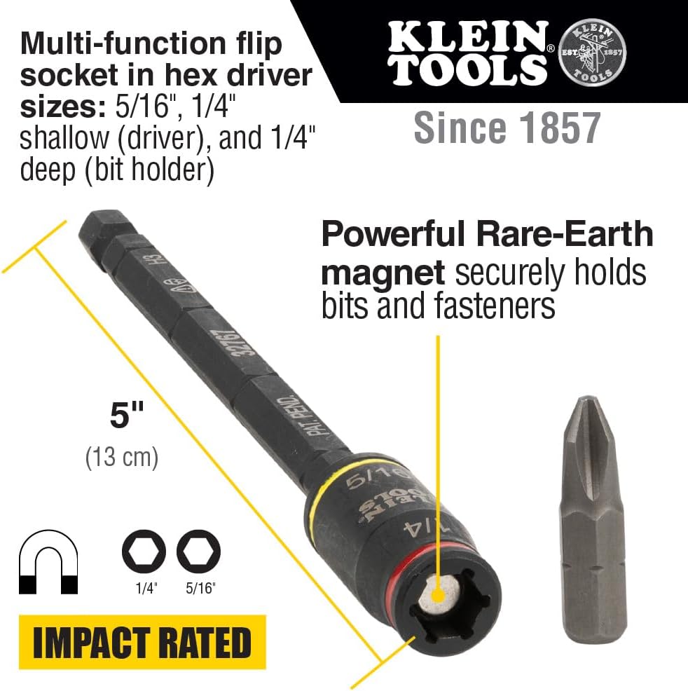Klein Tools 32768 Impact Driver Set, 3-in-1 SAE