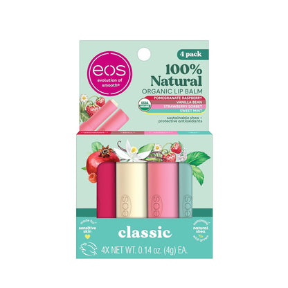 eos 100% Natural & Organic Lip Balm Sticks- Strawberry Sorbet