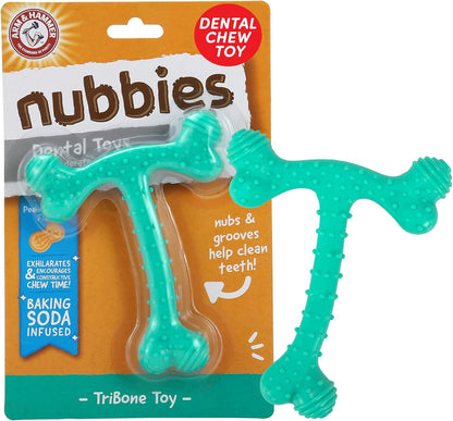 Nubbies T-Bone Dental Dog Chew Toys
