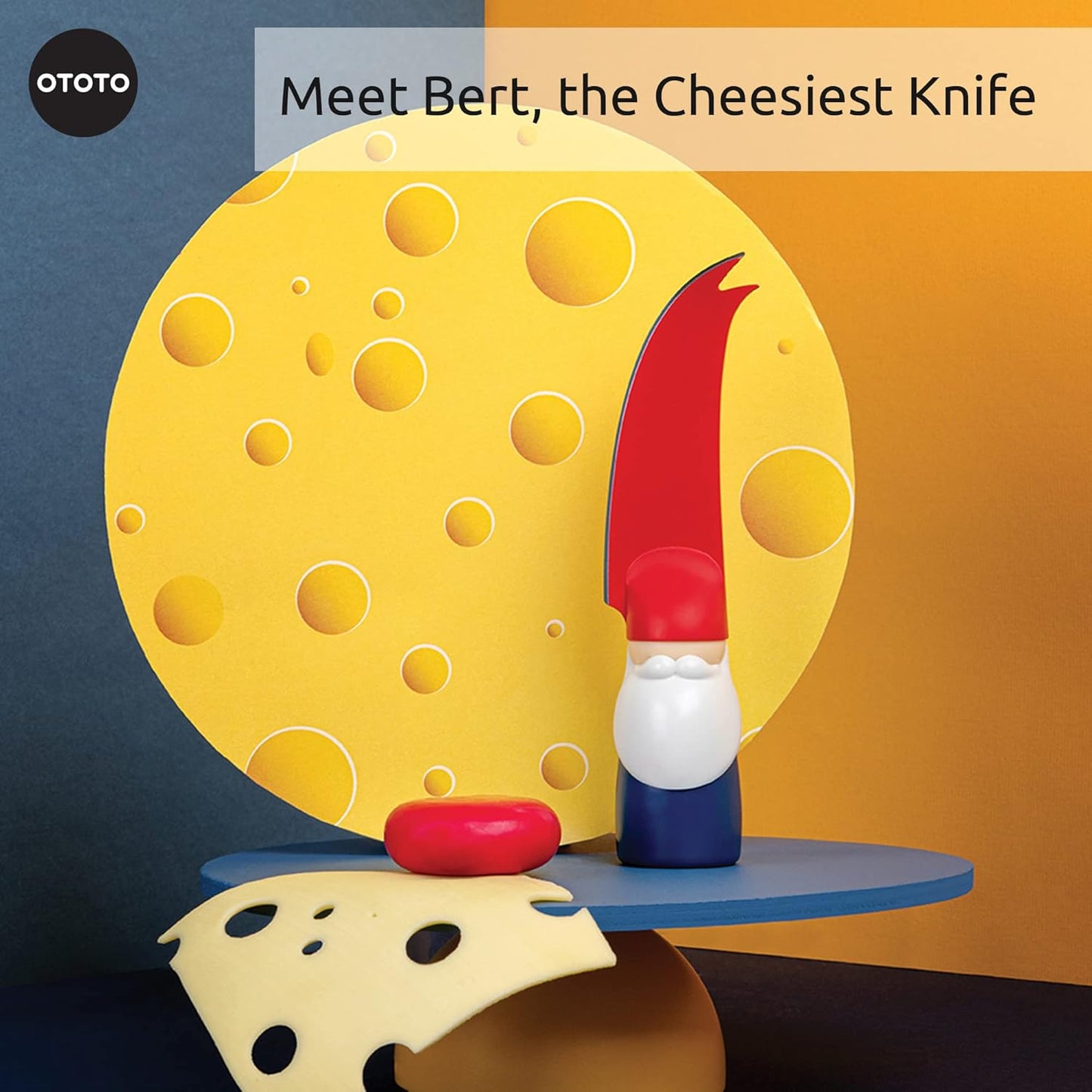 OTOTO Bert Cheese Knife, Gnome