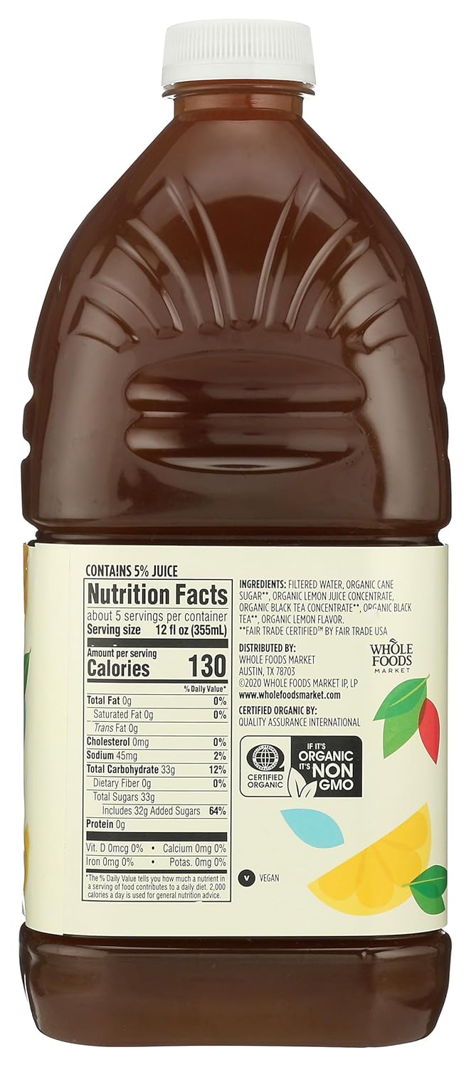 Organic Tea & Lemonade Blend, 64 Fl Oz (Pack of 2)