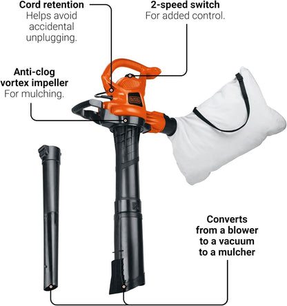 Corded Leaf Blower Leaf Vacuum