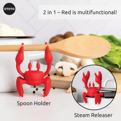 OTOTO Red the Crab Silicone Utensil Rest