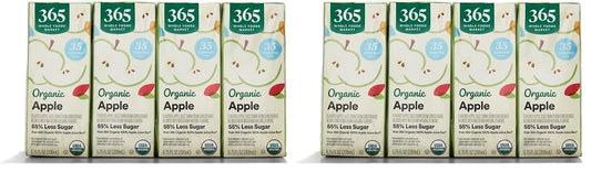 Box Juice Reduced Sugar Apple Organic, 6.75 Fl Oz, 16 Pack