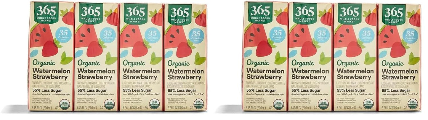 Box Juice Reduced Sugar Watermelon Strawberry