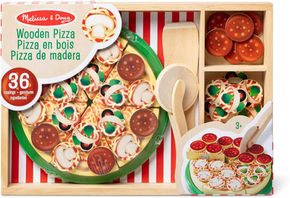 Pizza Party Wooden Play Food Set