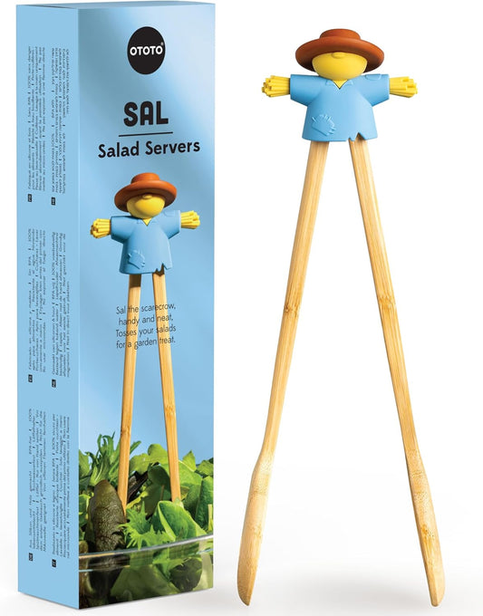 NEW - OTOTO Sal Scarecrow Salad Tongs (2-Piece)