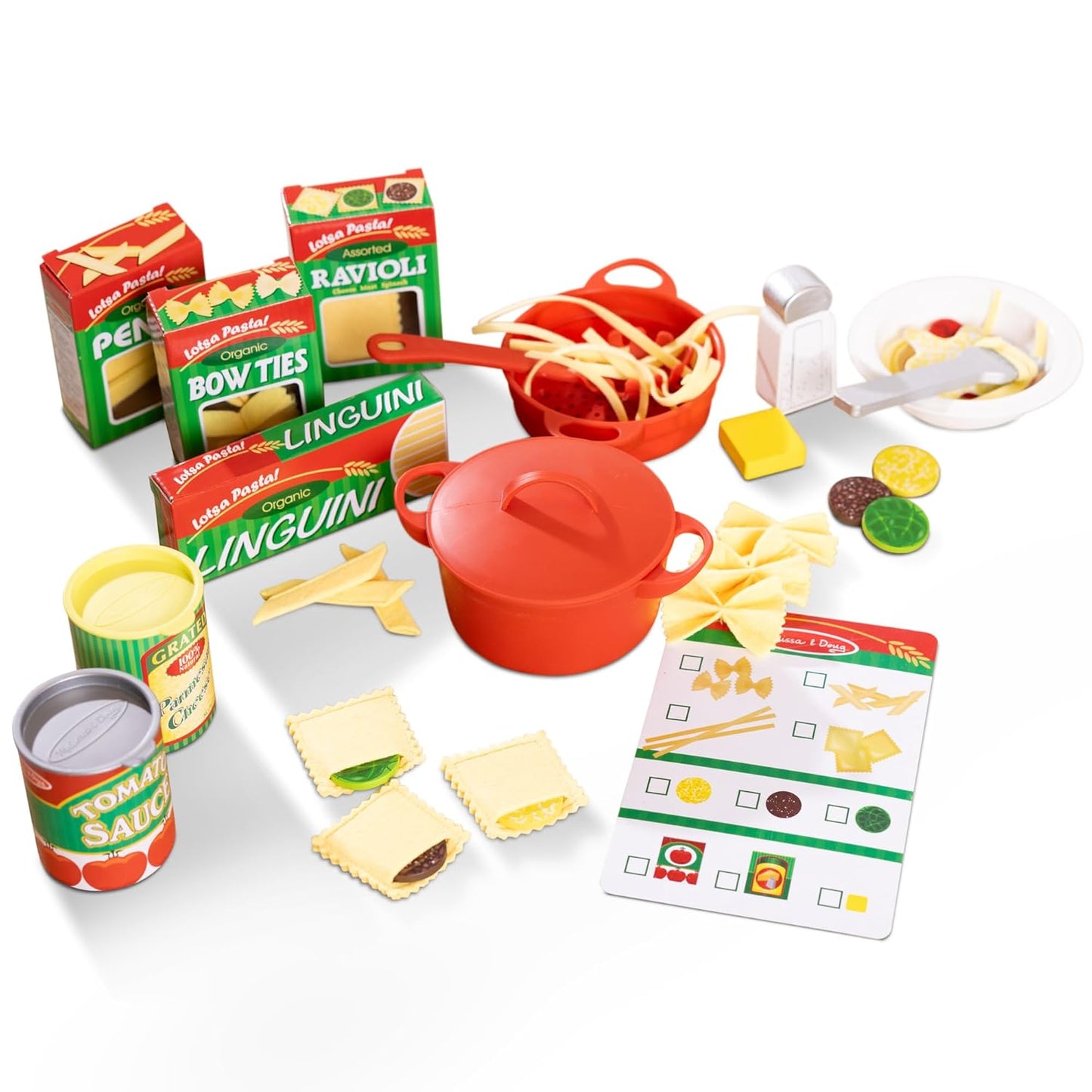 Prepare & Serve Pasta Set with Toy Food & Kids Play