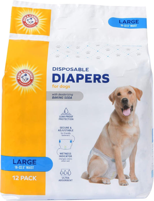 Pets Female Dog Diapers, Size Large