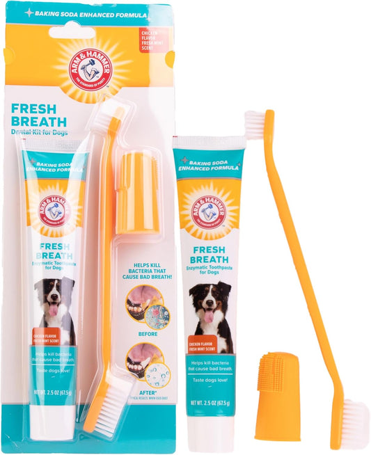 Pets Fresh Breath Enzymatic Dog Dental Care Kit
