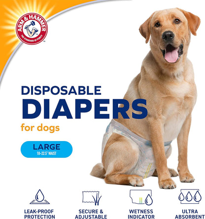 Pets Female Dog Diapers, Size Large