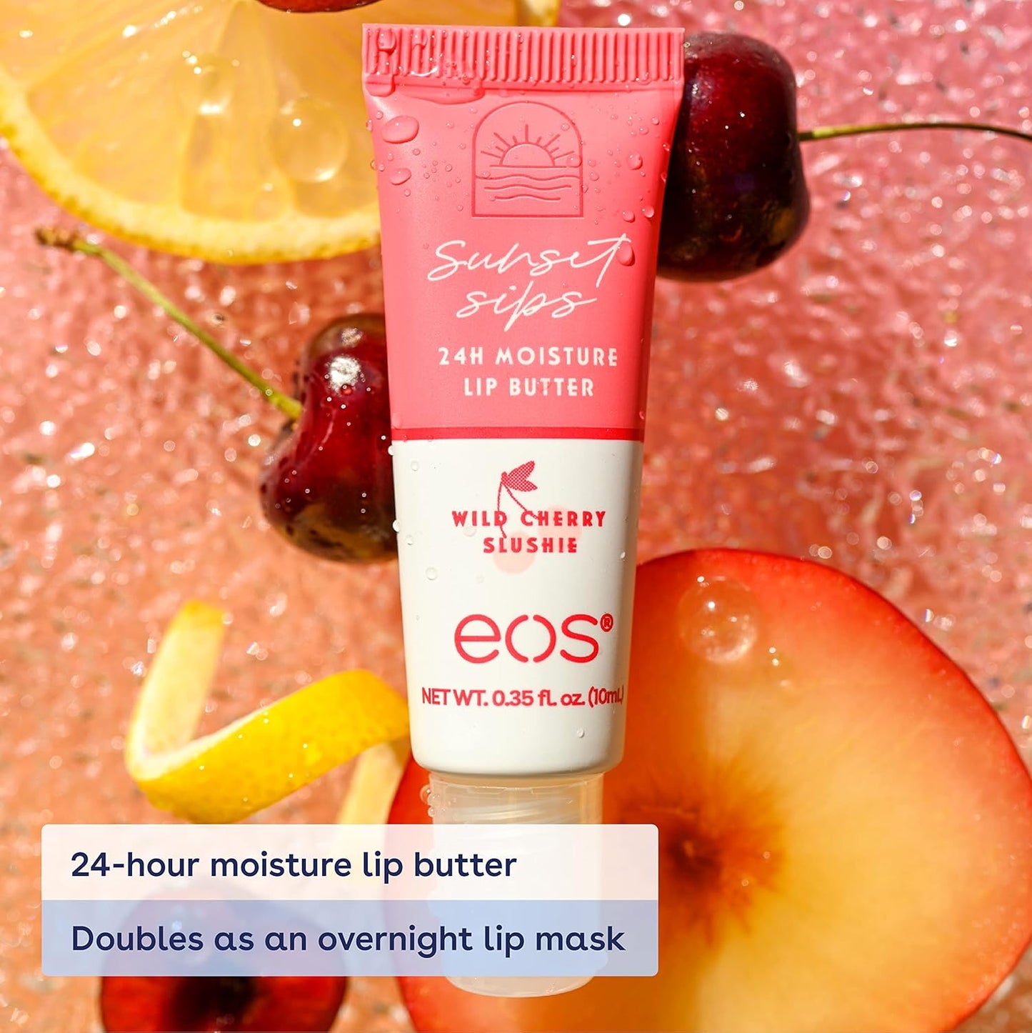 eos Sunset Sips Lip Butter Tube- Wild Cherry Slushie