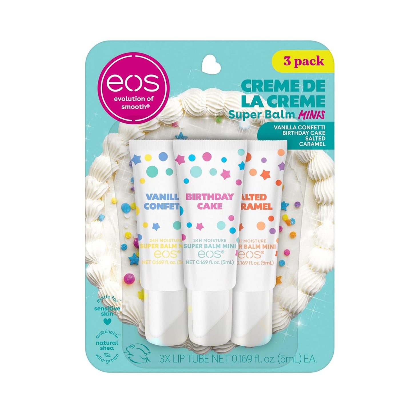 eos 24H Moisture Super Balm Minis- Crème de la Crème,