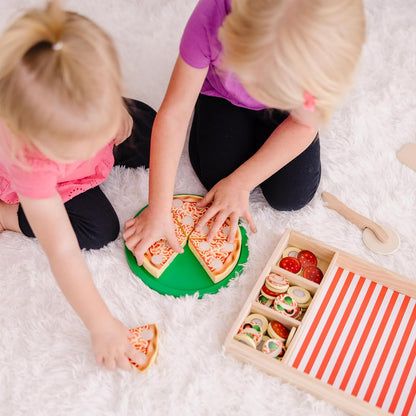 Pizza Party Wooden Play Food Set