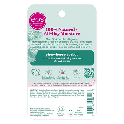 eos 100% Natural & Organic Lip Balm- Strawberry Sorbet