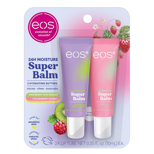 eos 24H Moisture Super Balm- Raspberry Kiwi Splash & Strawberry Sorbet