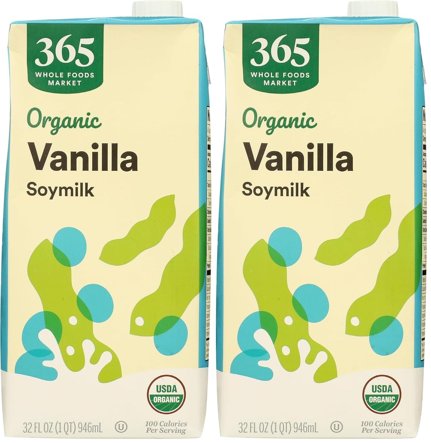 Organic Vanilla Soy Beverage, 32 Fl Oz (Pack of 2)