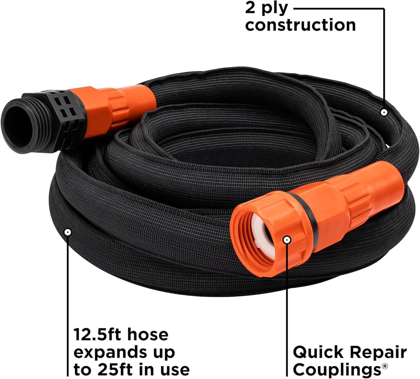 Black + Decker® 25 ft x 5/8 in, Expanding Garden Hose