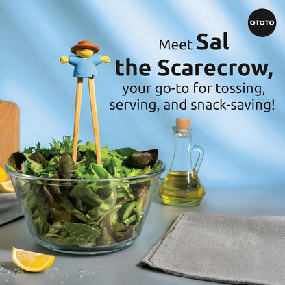 NEW - OTOTO Sal Scarecrow Salad Tongs (2-Piece)